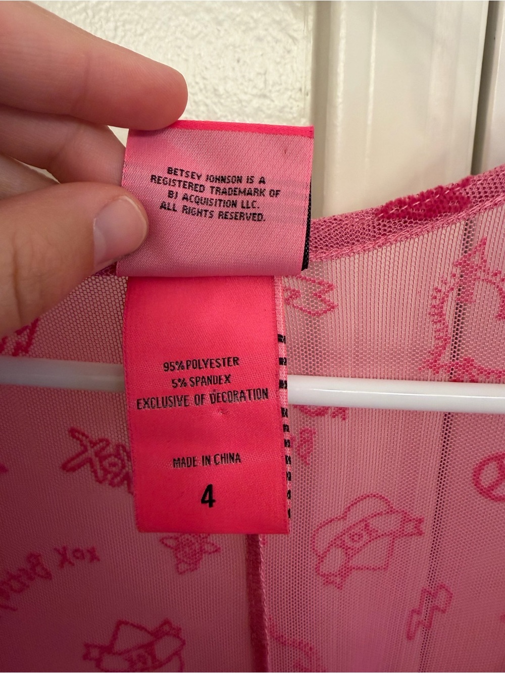 torrid x Betsey Johnson Mesh Kimono Tie Front Sheer Size 4 - Picture 10 of 16